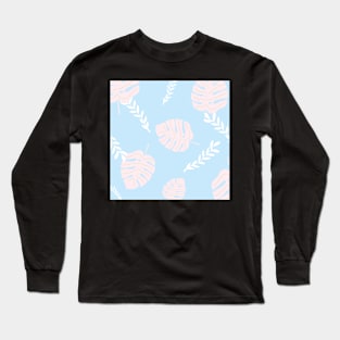 Cute Pastel Coloured Leafs Long Sleeve T-Shirt